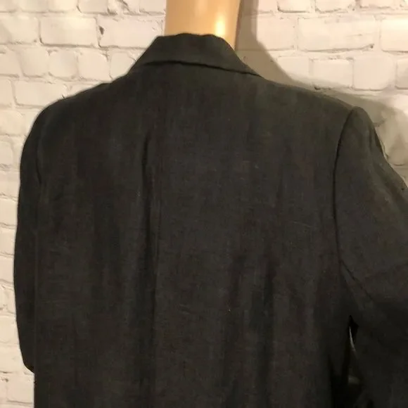 Vintage Harve Benard Long Single Breasted Oversized Black Blazer Large? - Picture 6 of 8